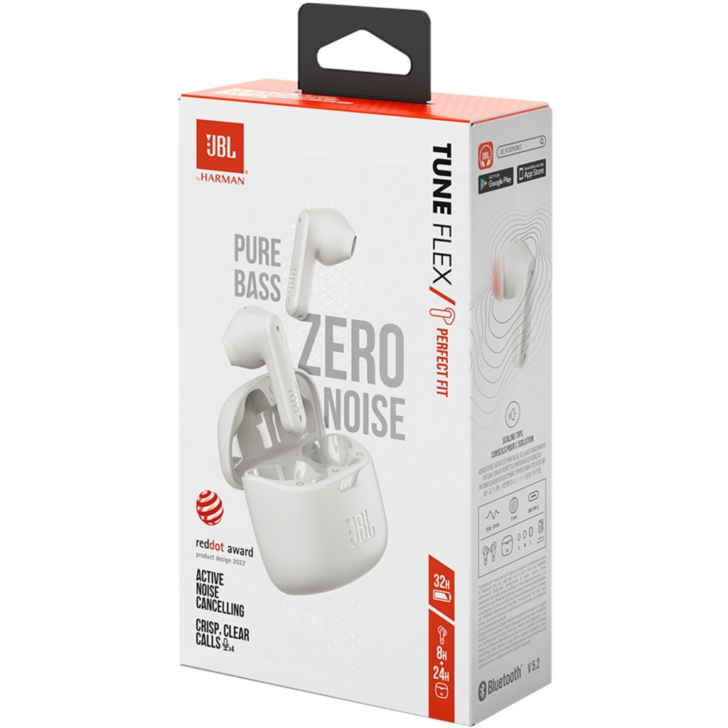Навушники JBL Tune Flex White (JBLTFLEXWHT) - зображення 10