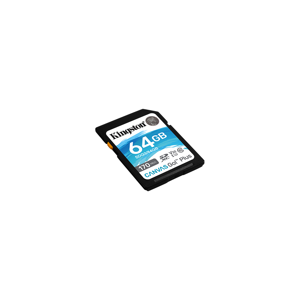 Карта пам'яті Kingston 64GB SDXC class 10 UHS-I U3 Canvas Go Plus (SDG3/64GB) - зображення 2