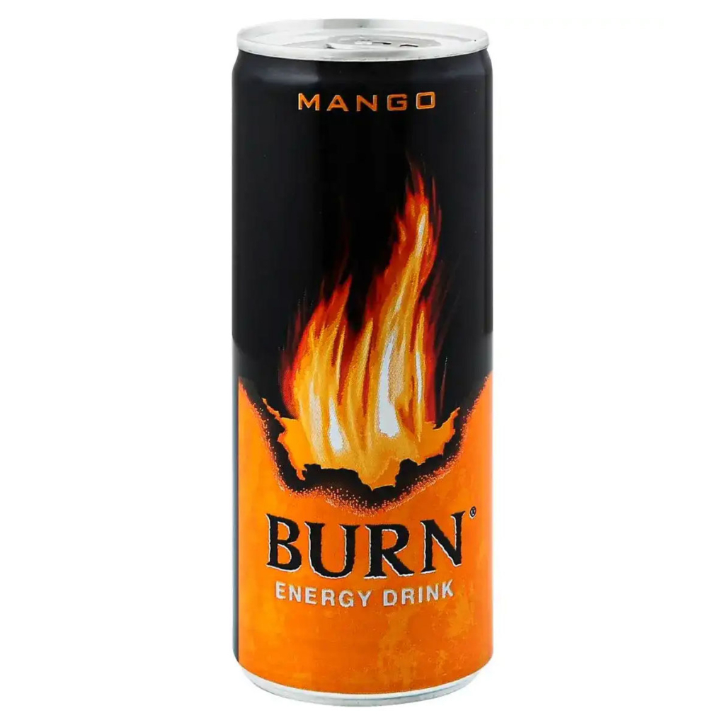 Енергетичний напій Burn Манго Безалкогольний сильногазований 250 мл (5060466519602) - изображение 1