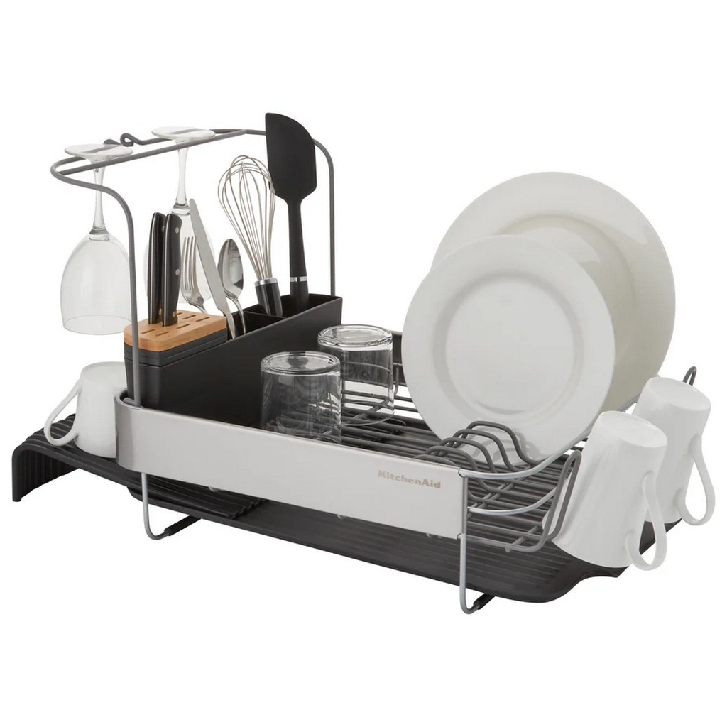 Сушарка для посуду KitchenAid Sinkware 61,5 x 38,5 x 37,5 см сірий (KEG896BXCGA) - зображення 4