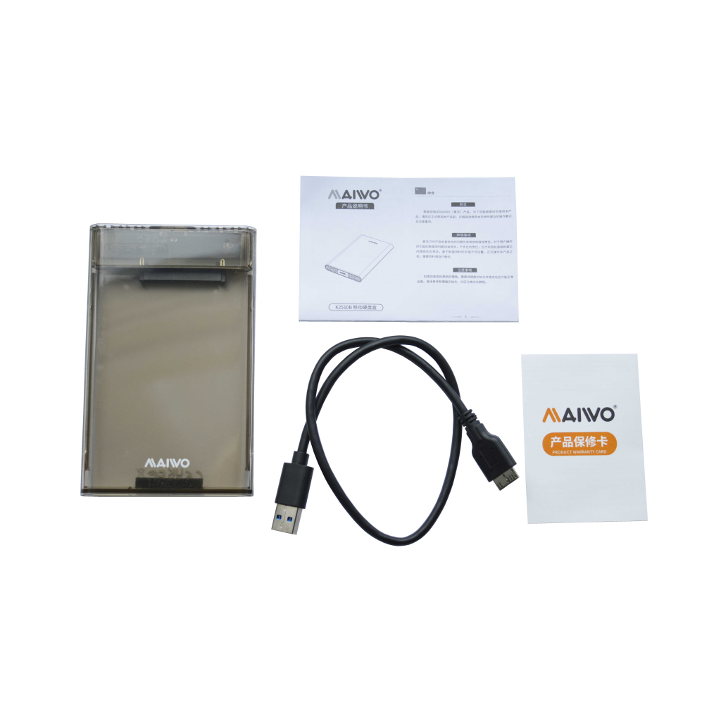 Кишеня зовнішня Maiwo 2.5" SATA/SSD HDD - USB3.0 (K2510B) - зображення 6