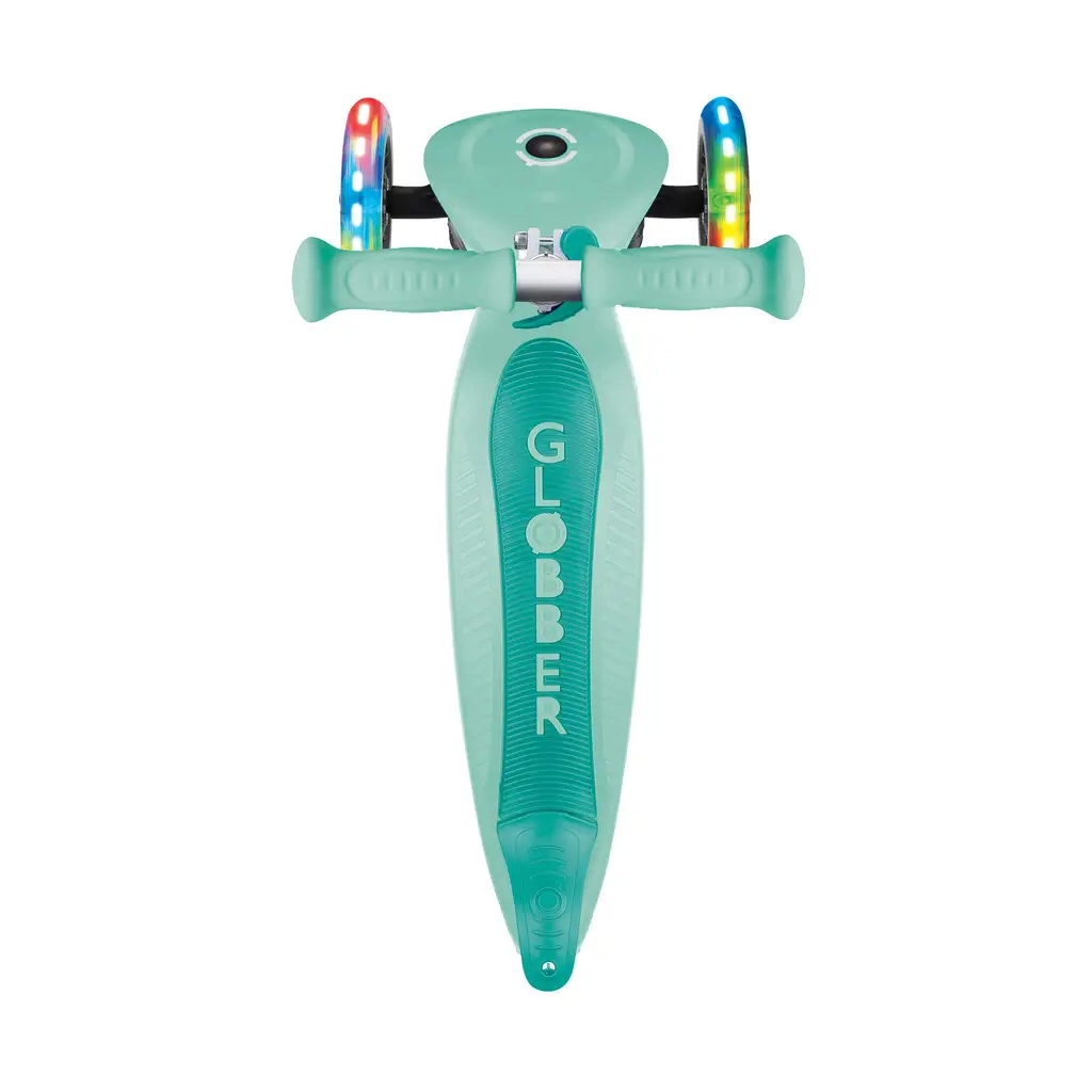 Самокат Globber Primo Foldable Lights колеса з підсвіткою до 50 кг 3+ М'ятний (432-206-3) - зображення 5