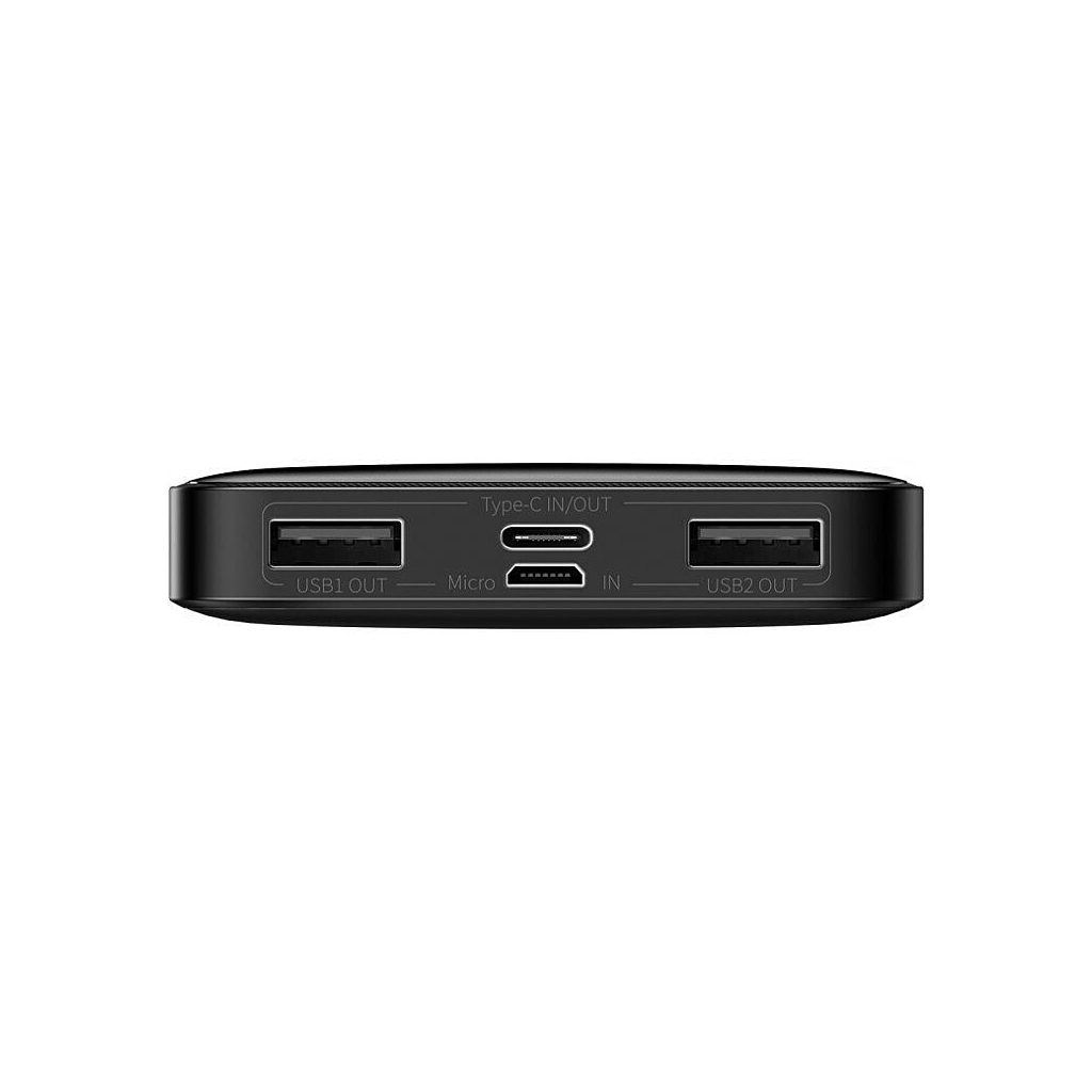 Батарея універсальна Baseus Bipow 10000mAh, 15W, USB-C/3A, 2*USB-A/3A(max.), black (PPDML-I01) - зображення 4