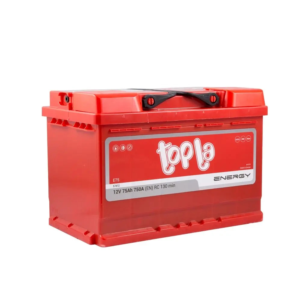 Акумулятор автомобільний Topla 75 Ah/12V Energy Euro  750A (108 075) - зображення 2