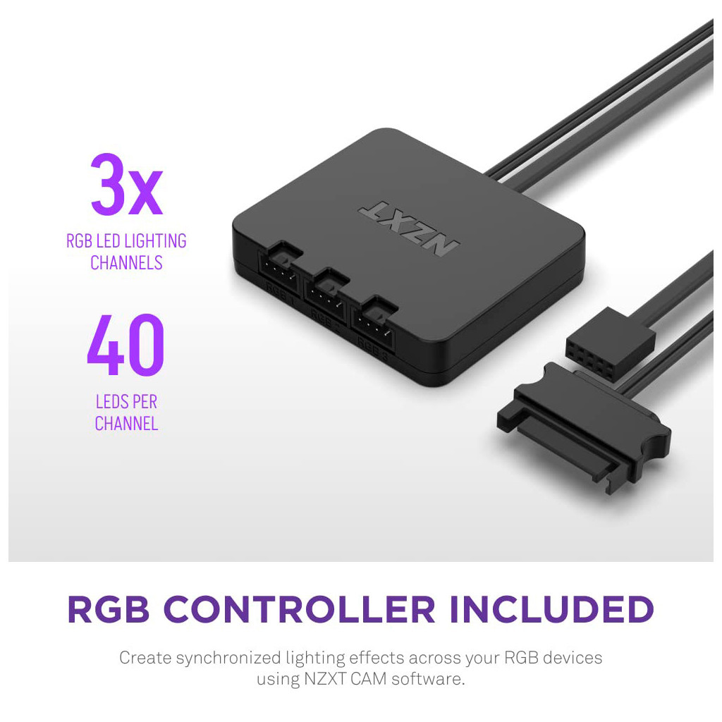 Кулер до корпусу NZXT F140RGB Duo (RF-D14DF-B1) - изображение 11