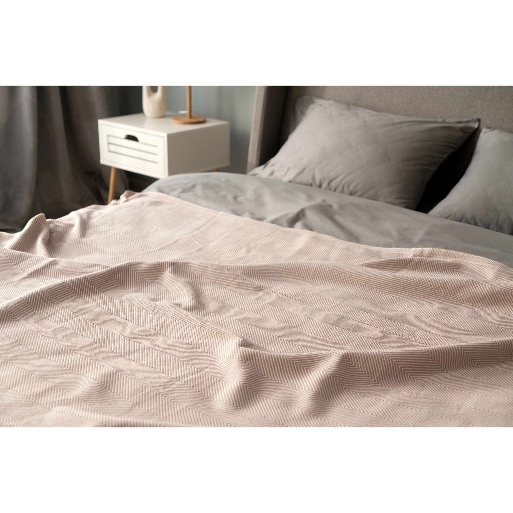 Плед Ardesto Summer 100% бавовна, бежевий 190х220 см (ART0920SE) - зображення 5