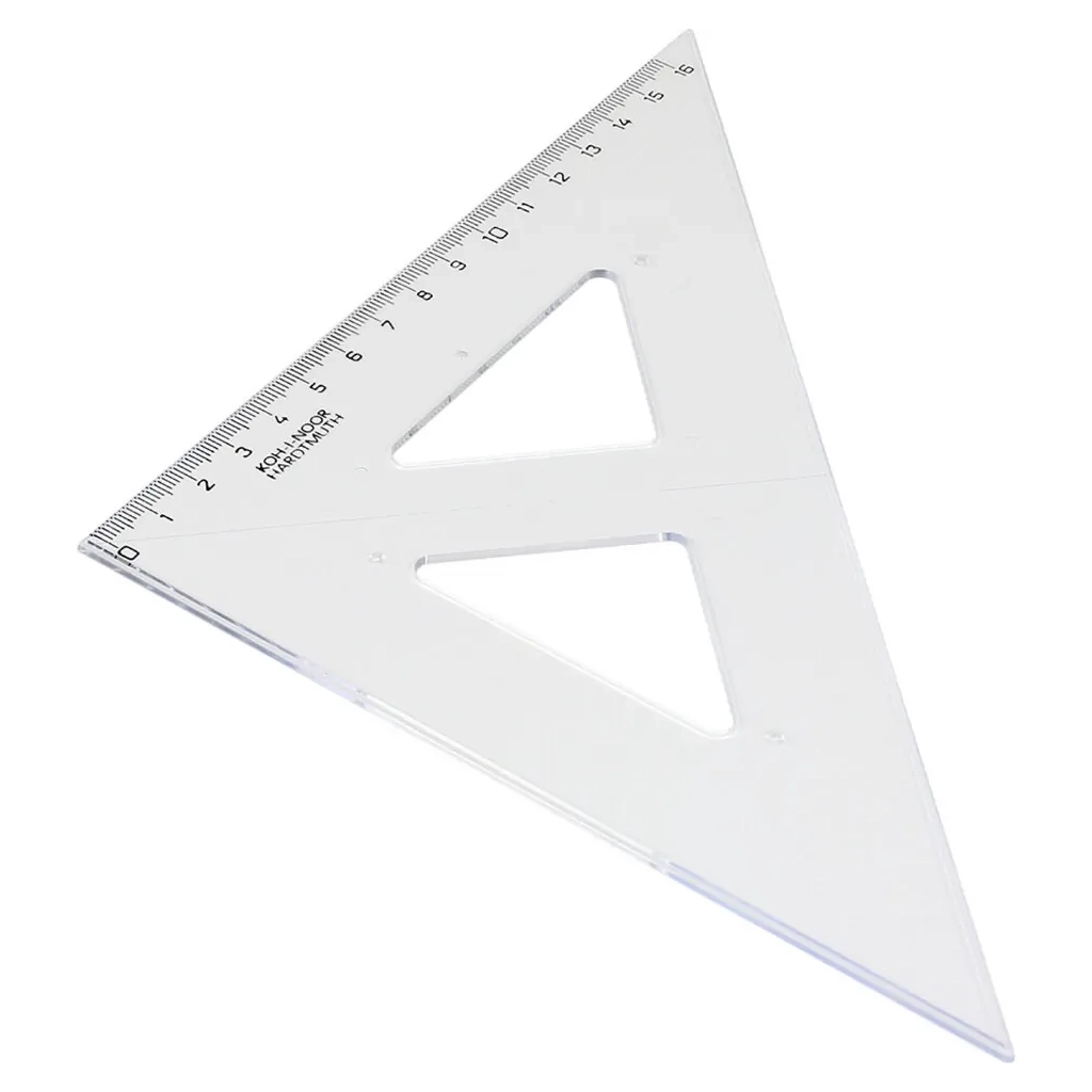 Лінійка Koh-i-Noor Трикутник 45/177, безкольоровий (744150) - изображение 2