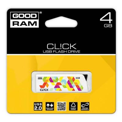 USB флеш накопичувач Goodram 4GB Cl!ck White USB 2.0 (PD4GH2GRCLWR9) - зображення 3