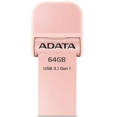 USB флеш накопичувач ADATA 64GB I920 Rose Gold USB 3.1 Gen1/Lightning (AAI920-64G-CRG) - зображення 1
