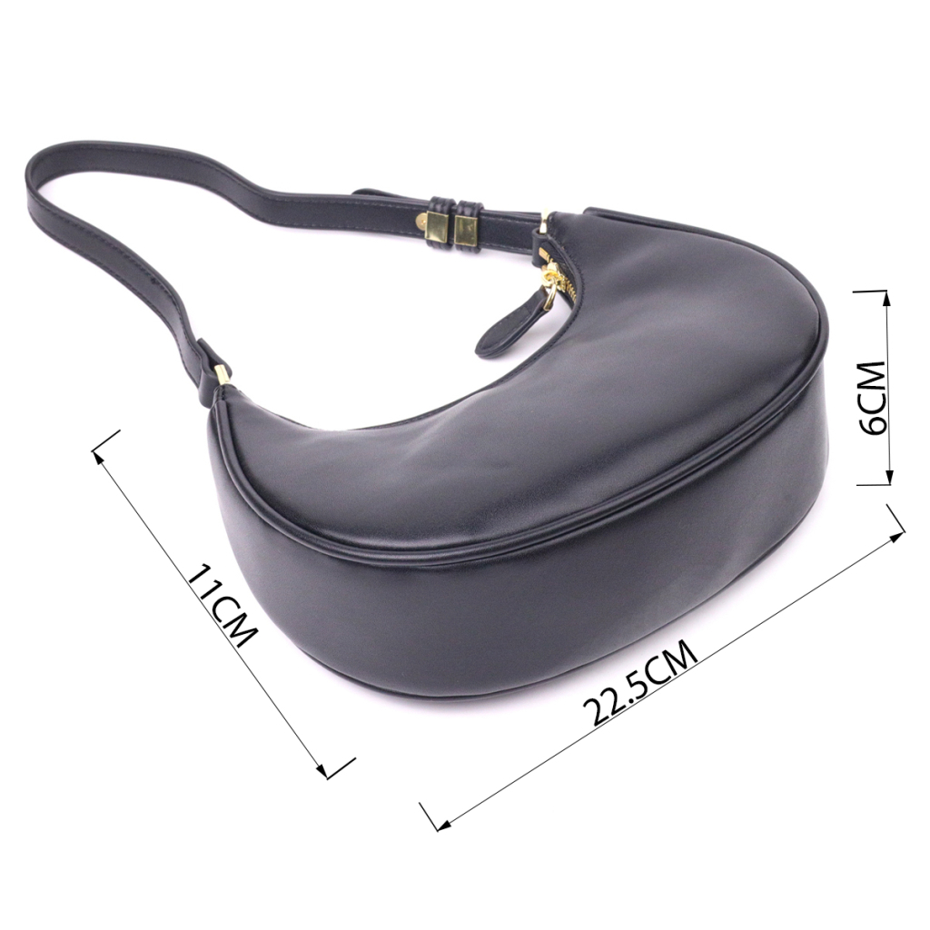 Сумка Vintage Жіноча хобо з натуральної гладкої шкіри Чорна (21288) - зображення 3