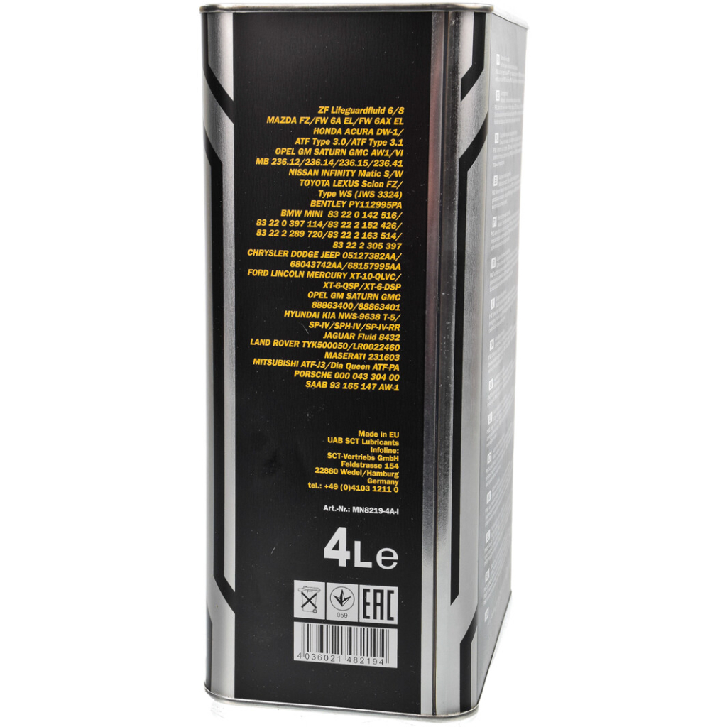 Трансмісійна олива Mannol ATF O.E.M. for SP-IV 4л Metal (MN8219-4ME) - зображення 2