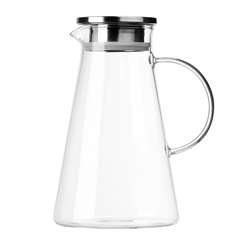 Глечик Ardesto 1800 мл, боросилікатне скло, нержавіюча сталь, прозорий (AR2618BPG) - зображення 1