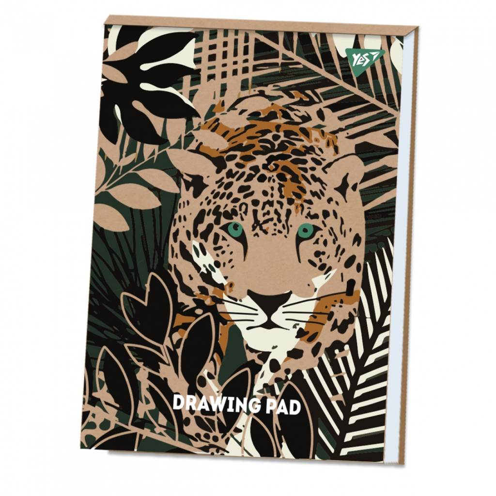 Альбом для малювання Yes А4 30арк/100 клеєний білила Jaguar крафт (130547) - зображення 1