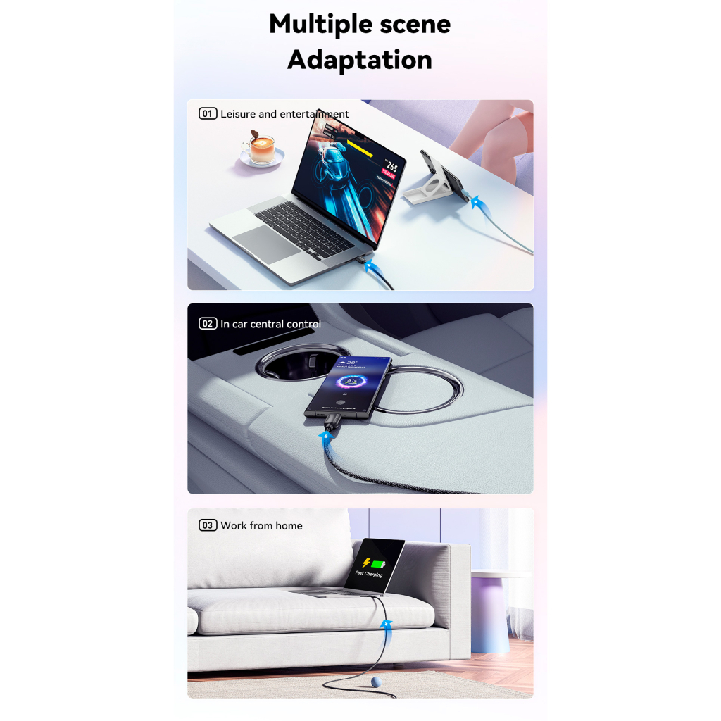 Дата кабель USB-C to USB-C 1.0m 100W black Essager (EXCTT1-WL01-P) - picture 8