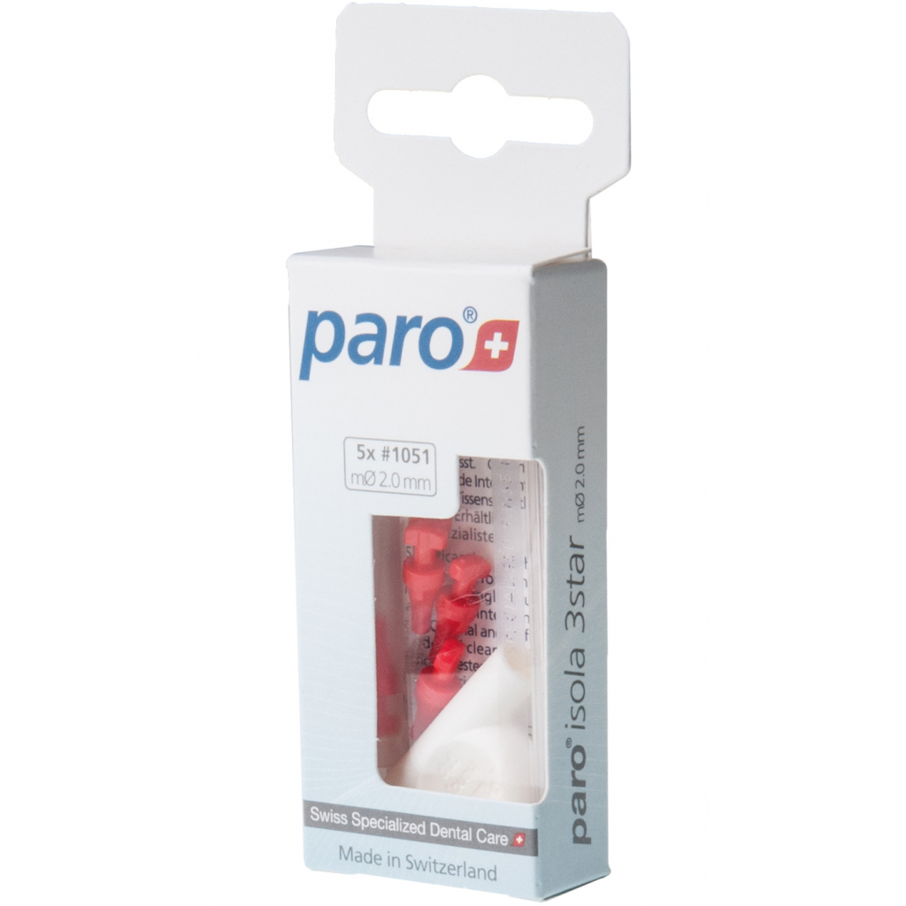 Щітки для міжзубних проміжків Paro Swiss isola 3star xxx-тонкі 2 мм 5 шт. (7610458010518) - зображення 4