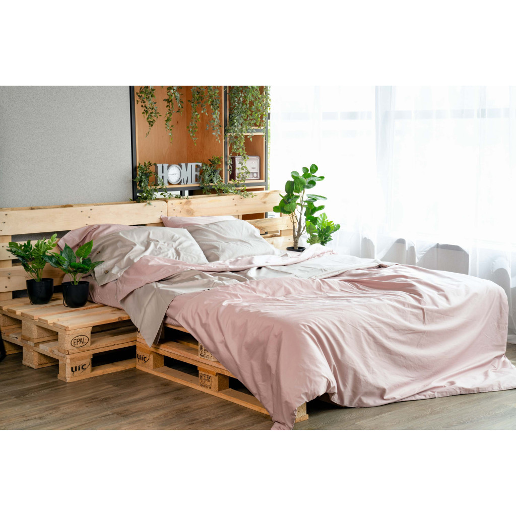 Підковдра Ardesto Mix&Match сатин 160х220 см пудра (ART1622DVP) - изображение 12