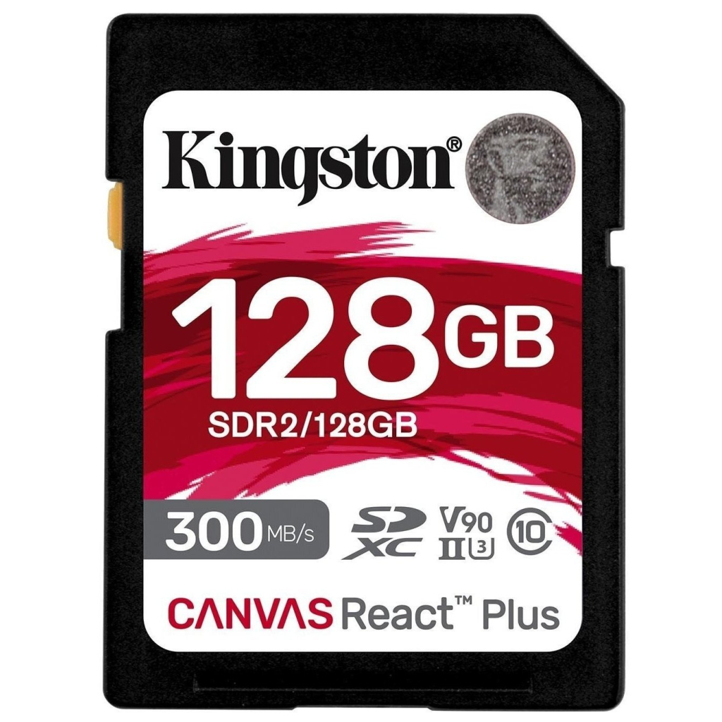 Карта пам'яті Kingston 128GB SDXC class 10 UHS-II U3 Canvas React Plus (SDR2/128GB) - зображення 1