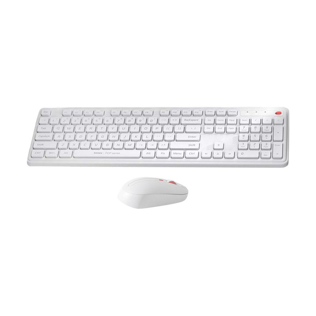 Комплект Xiaomi MiiiW Keyboard and Mouse Combo Gen 3 PB03 Wireless UA White (MW24PB03 White) - зображення 2