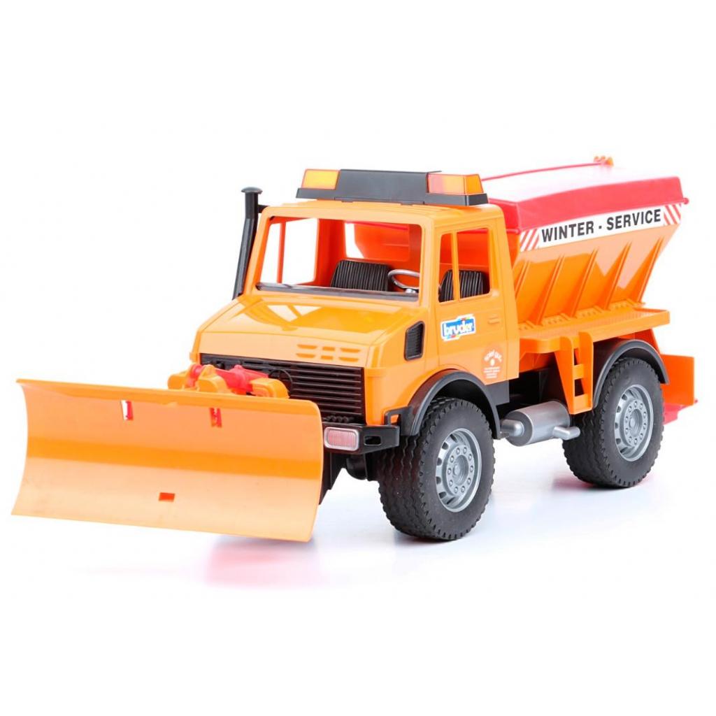 Спецтехніка Bruder вантажівка MB Unimog 1:16 Жовтогарячий (02572) - зображення 3