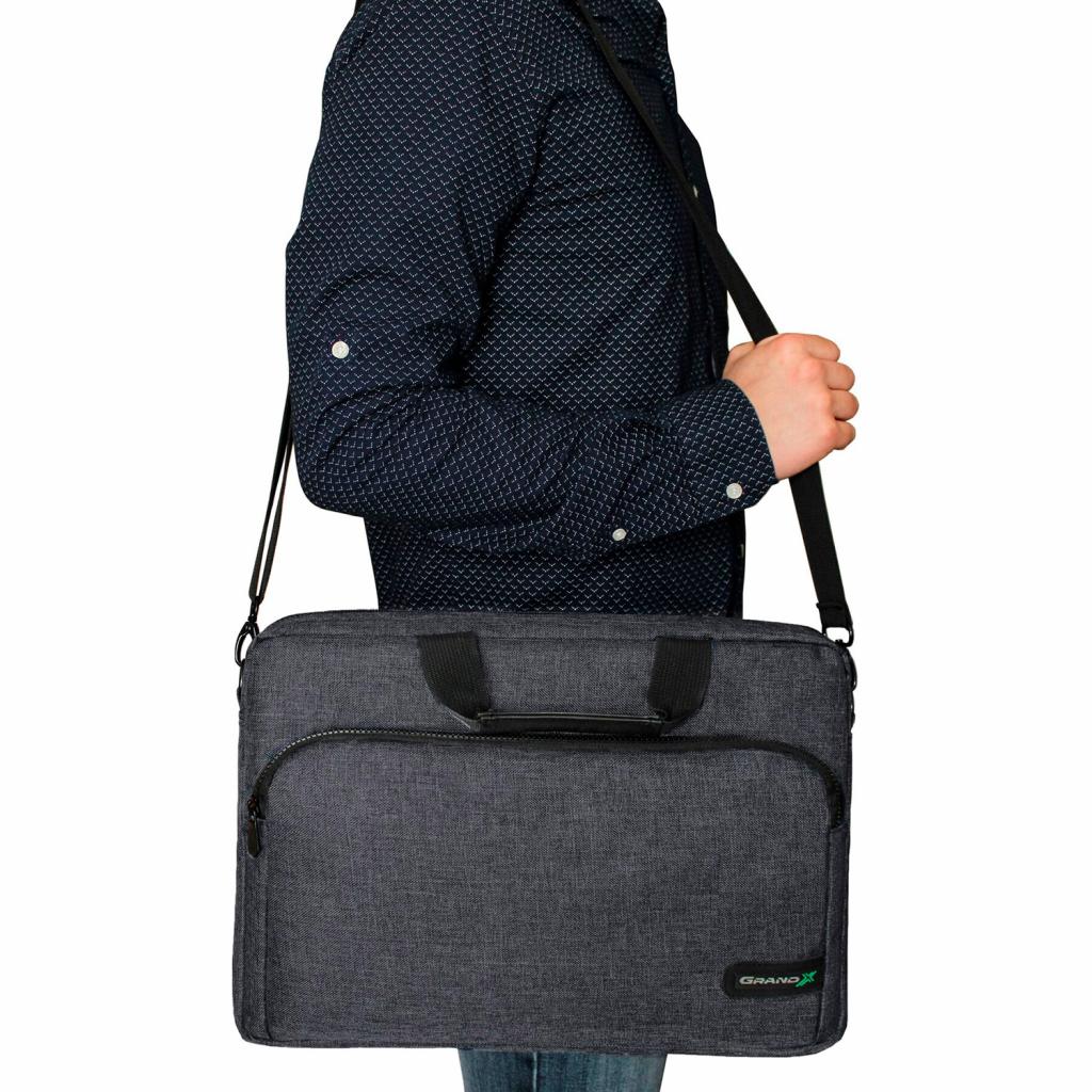 Сумка для ноутбука Grand-X 15.6'' SB-139 Dark Grey (SB-139D) - зображення 5