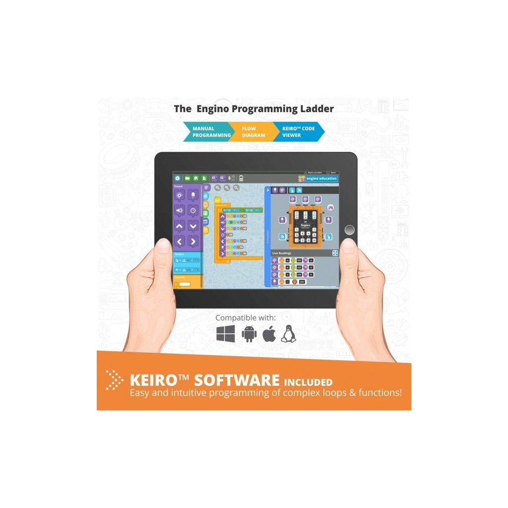 Конструктор Engino STEM & Robotics Pro Set v2 з акумулятором (E30-1B) - зображення 6