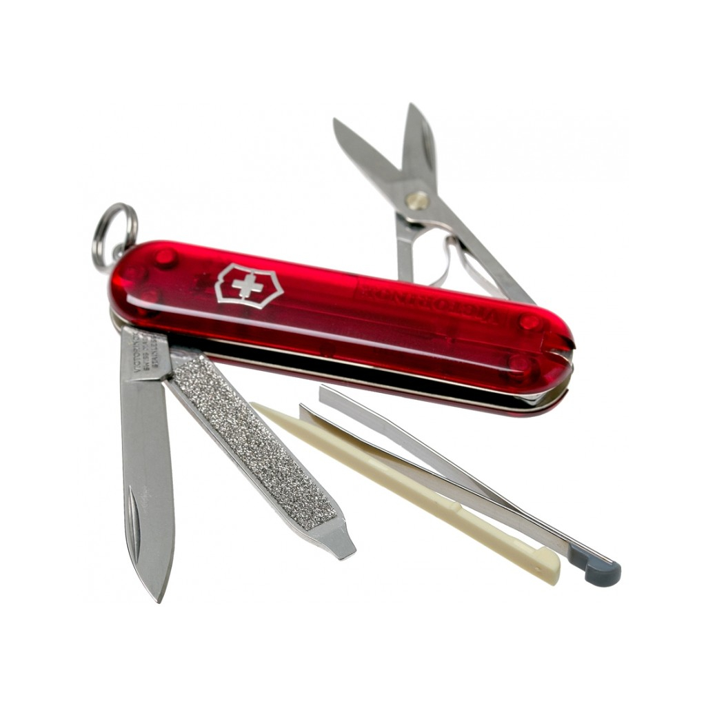 Ніж Victorinox Classic SD Transparent Red (0.6223.TB1) - зображення 4