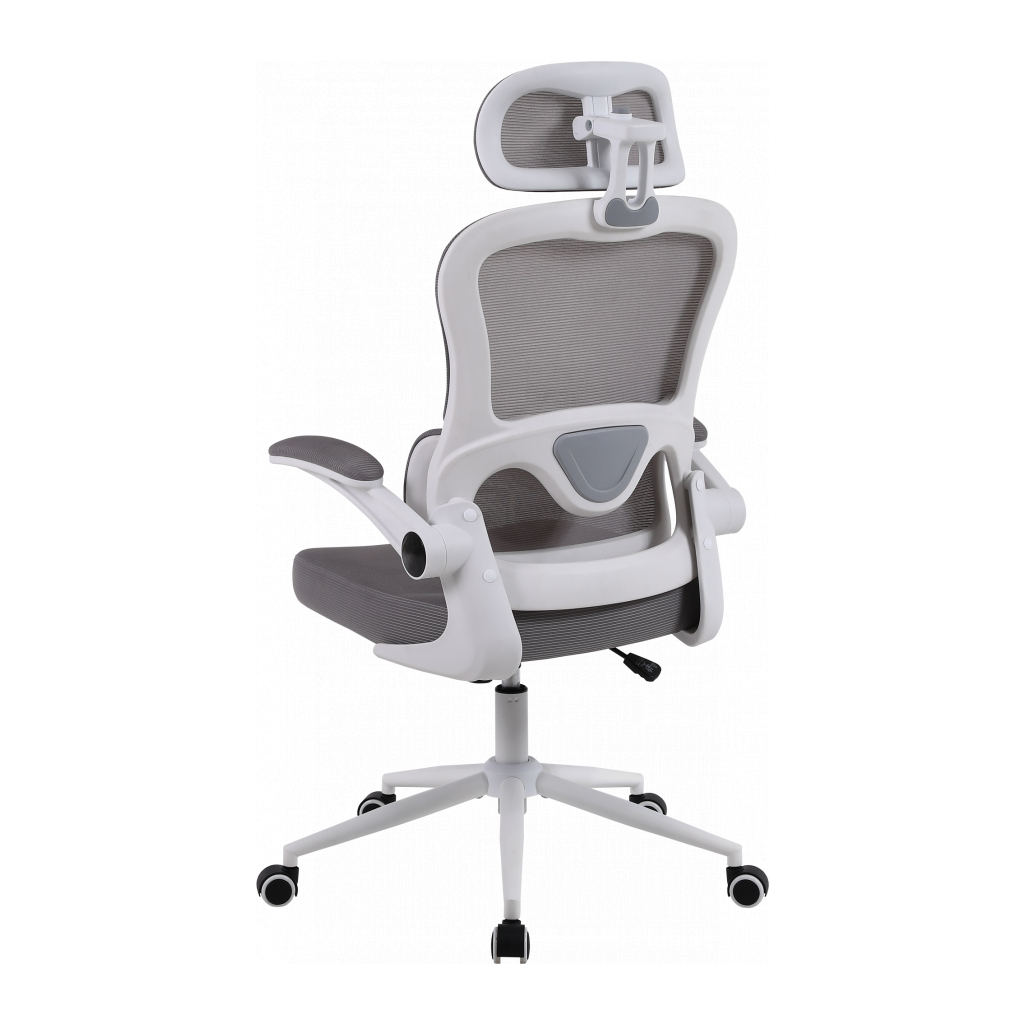 Офісне крісло GT Racer B-5880 White/Gray - зображення 5