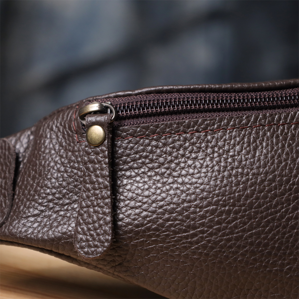 Сумка Shvigel З натуральної шкіри Коричнева (23137) - зображення 11