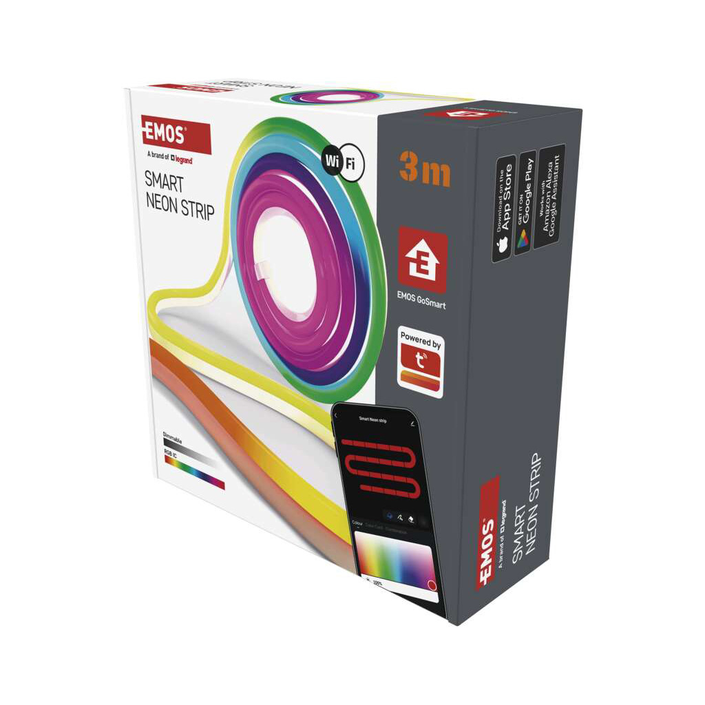 Світлодіодна стрічка EMOS ZPW313I NEON white 3 m 24 Вт RGBIC WiFi (ZPW313I) - изображение 6