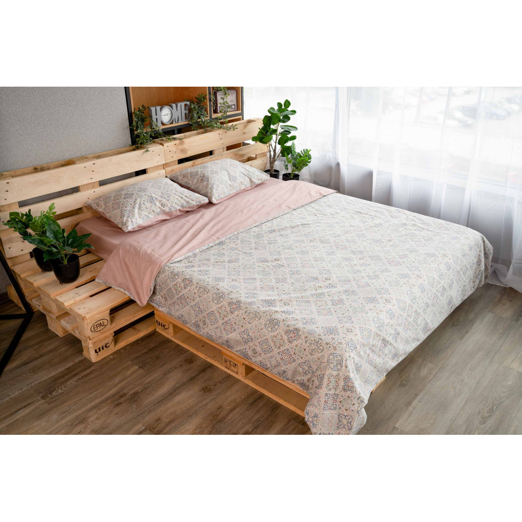 Постільна білизна Ardesto Gloria сатин рожевий полуторний 160х220 (ART1622LP) - зображення 3