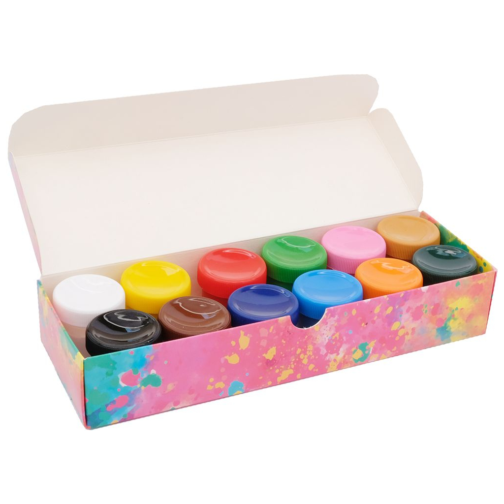 Гуашеві фарби Школярик Genius 12 кольорів по 20 мл (83114901-UA) - зображення 2