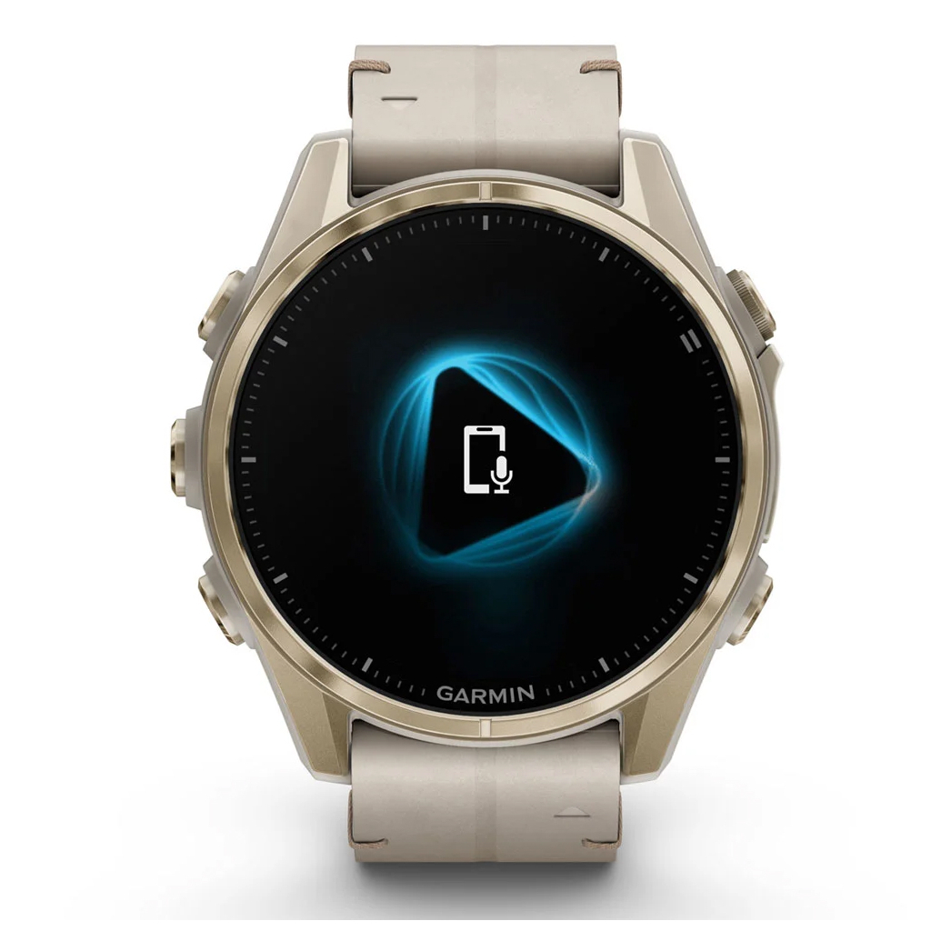 Смарт-годинник Garmin fenix 8 43mm, AMOLED, Saph, SftGldSS/FogGryLeatherBnd, Excl, GPS (010-02903-40) - зображення 2