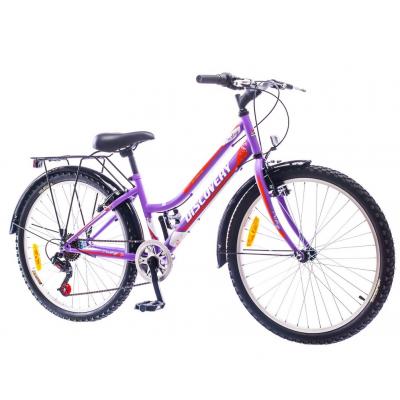 Велосипед Discovery 26" PRESTIGE WOMAN 14G Vbr 17" St сіро-фіолетовий 2017 (OPS-DIS-26-087) - зображення 1