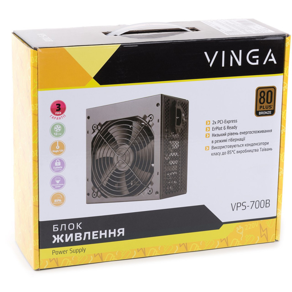 Блок живлення Vinga 700W (VPS-700B) - зображення 11