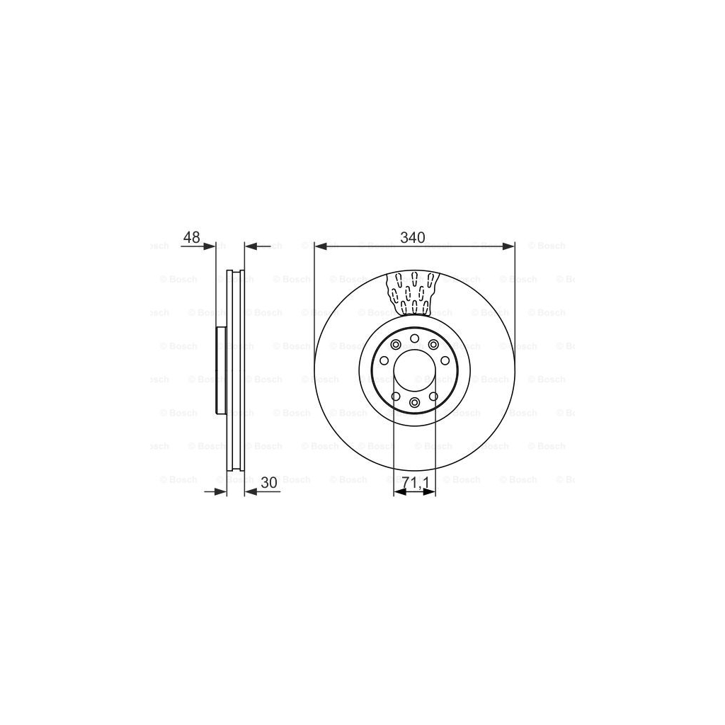 Гальмівний диск Bosch 0 986 479 092 - зображення 5