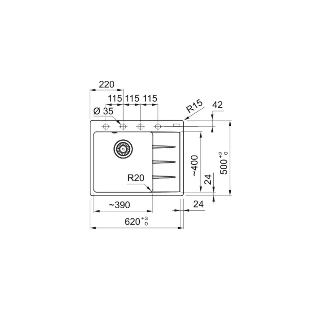 Мийка кухонна Franke Centro CNG 611-62 TL (114.0716.712) - зображення 3