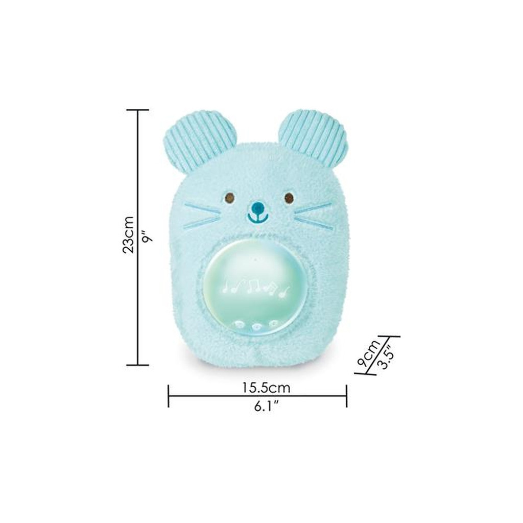 Нічник Hape Музична іграшка-нічник Мишеня блакитний (E0113) - зображення 2