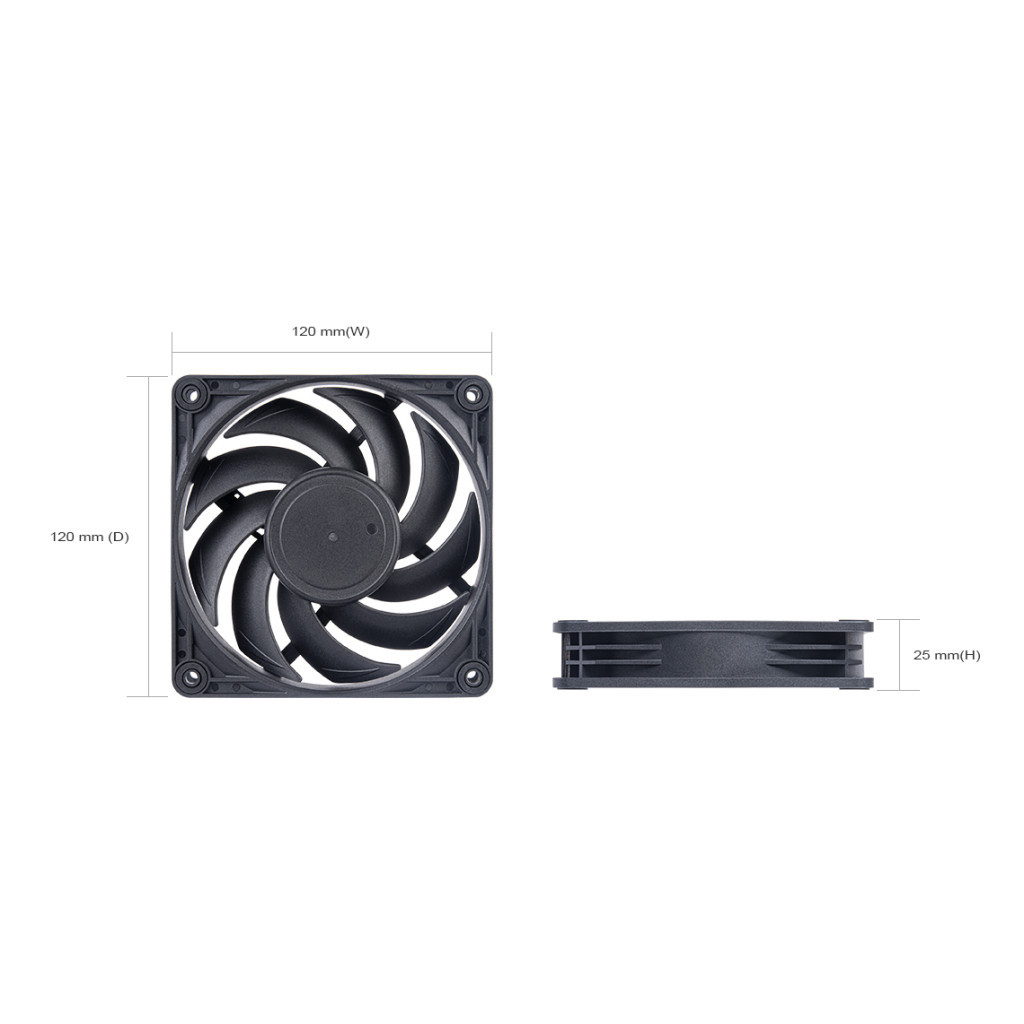 Кулер до корпусу Silver Stone Vista VS120B (SST-VS120B) - зображення 11