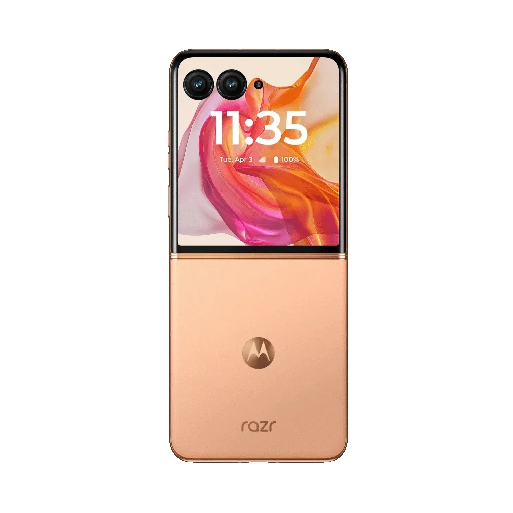 Мобільний телефон Motorola Razr 50 Ultra 12/512GB Peach Fuzz (PB1T0060RS) - зображення 3