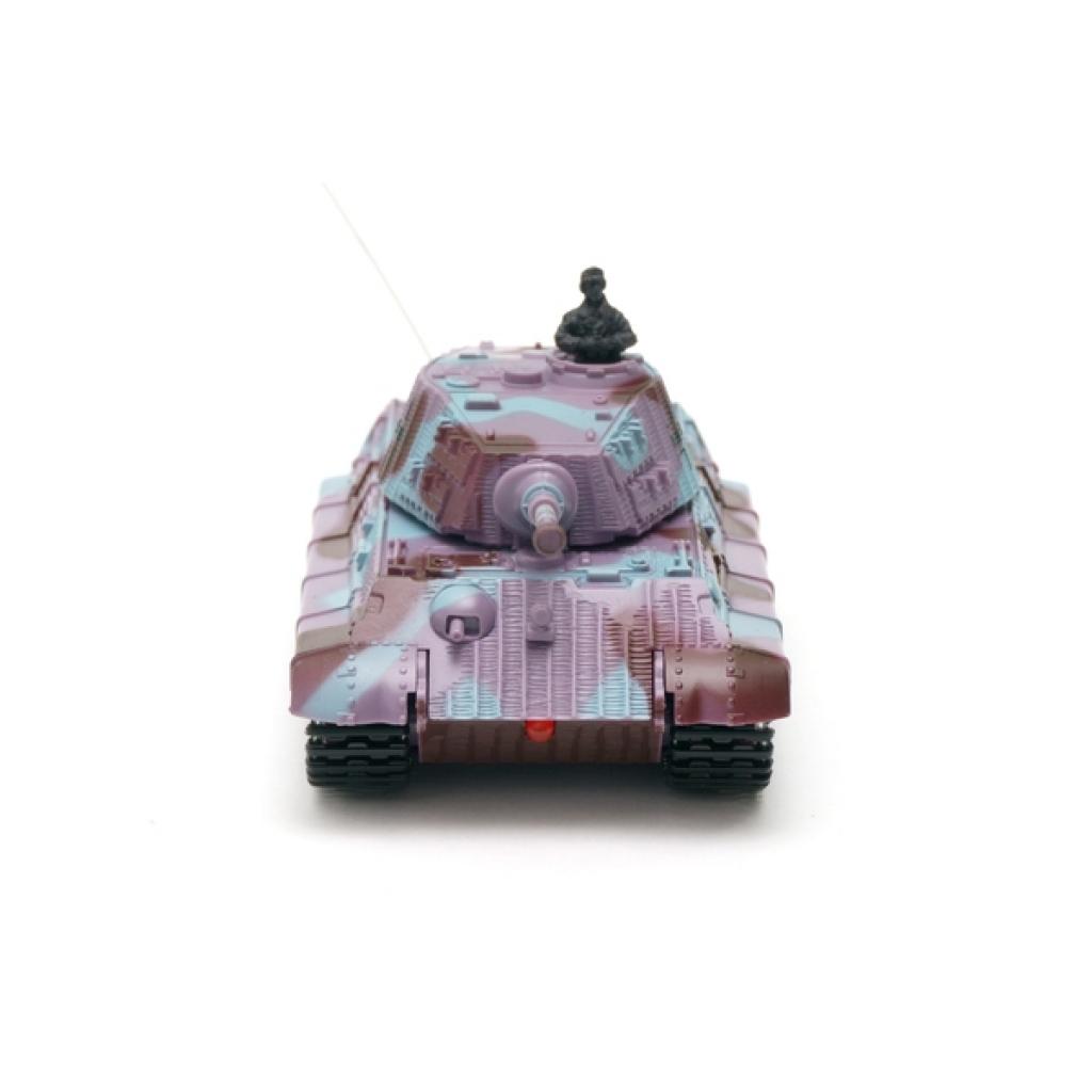 Радіокерована іграшка Great Wall Toys Танк мікро 1:72 King Tiger зі звуком (фіолетовий, 35MHz) (GWT2203-2) - зображення 4