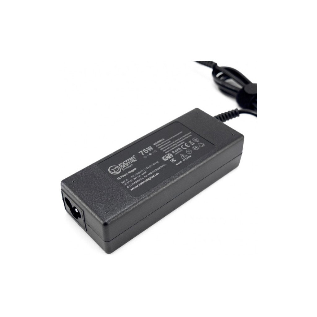 Блок живлення до ноутбуку Extradigital Toshiba 19V, 3.95A, 75W (5.5x2.5) (PST3879) - зображення 3