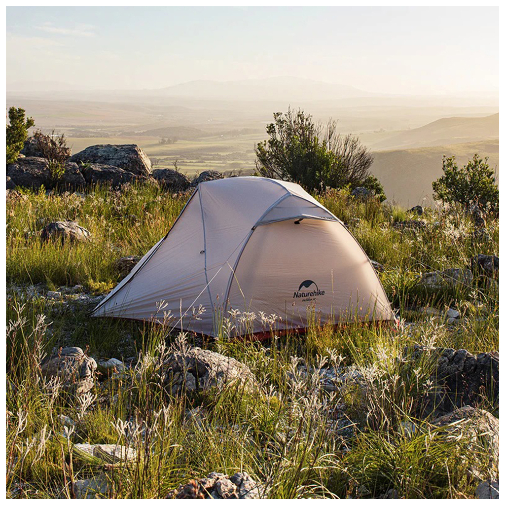 Намет Naturehike Star-River 2 Updated NH17T012-T 210T Grey/Red (6927595772683) - зображення 6