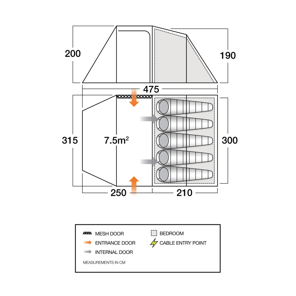 Намет Vango Beta 550XL Mineral Green (TEUBETA00000002) (930842) - зображення 12