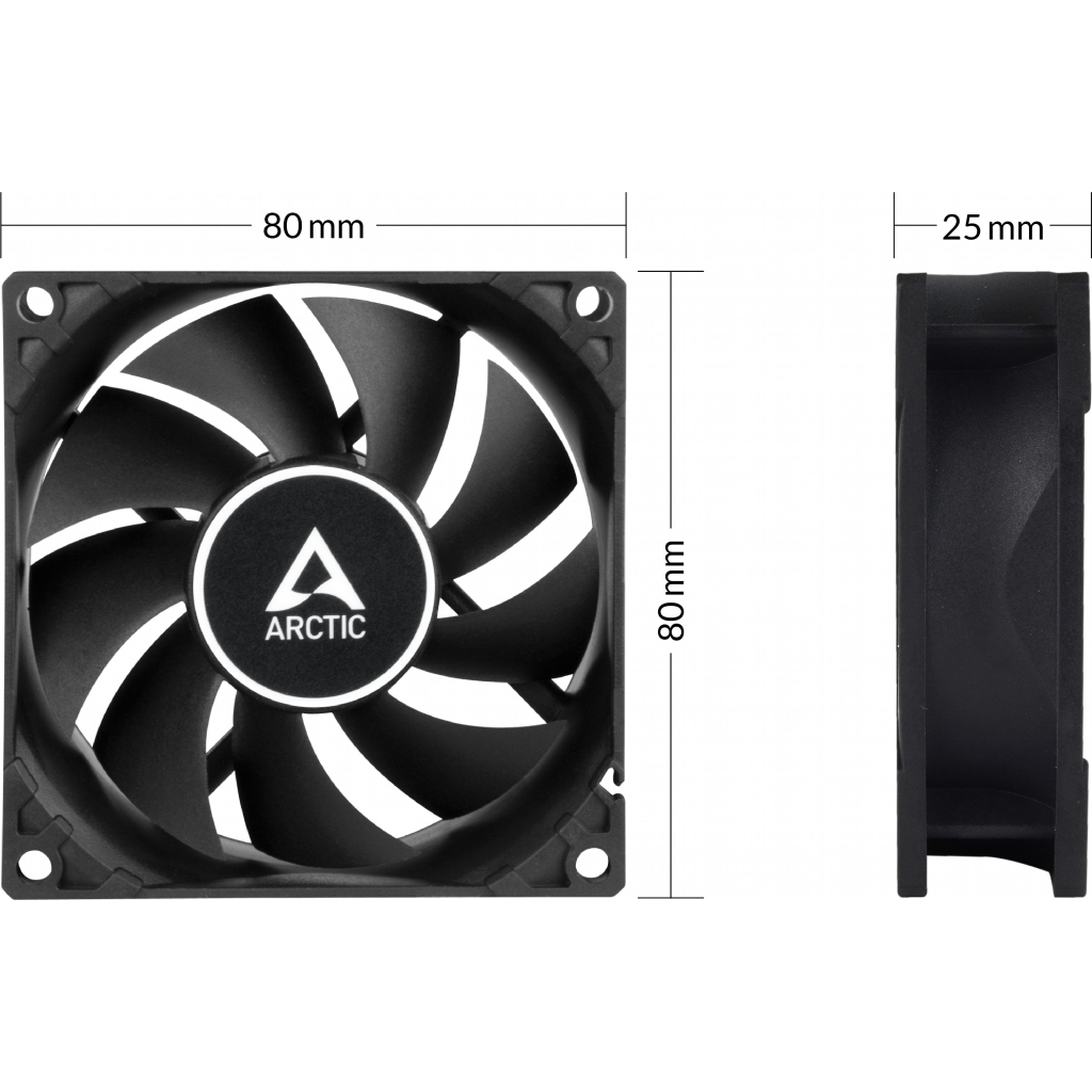 Кулер до корпусу Arctic F8 TC (ACFAN00208A) - зображення 6