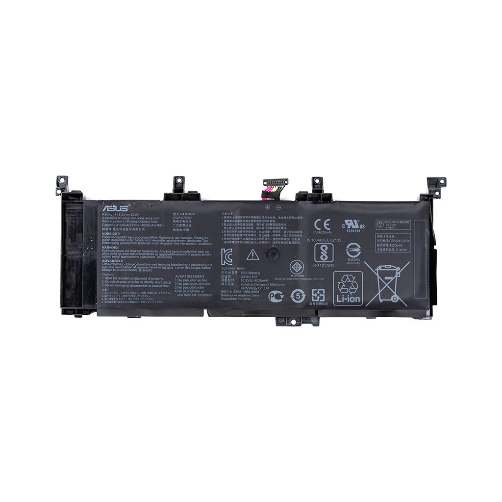 Акумулятор до ноутбука ASUS Rog Strix (C41N1531) 15.2V 4120mAh (NB431212) - зображення 1
