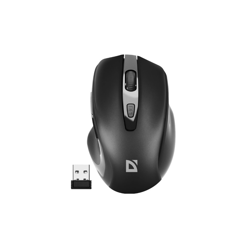 Мишка Defender Prime MB-053 Silent Wireless Black (52053) - зображення 1