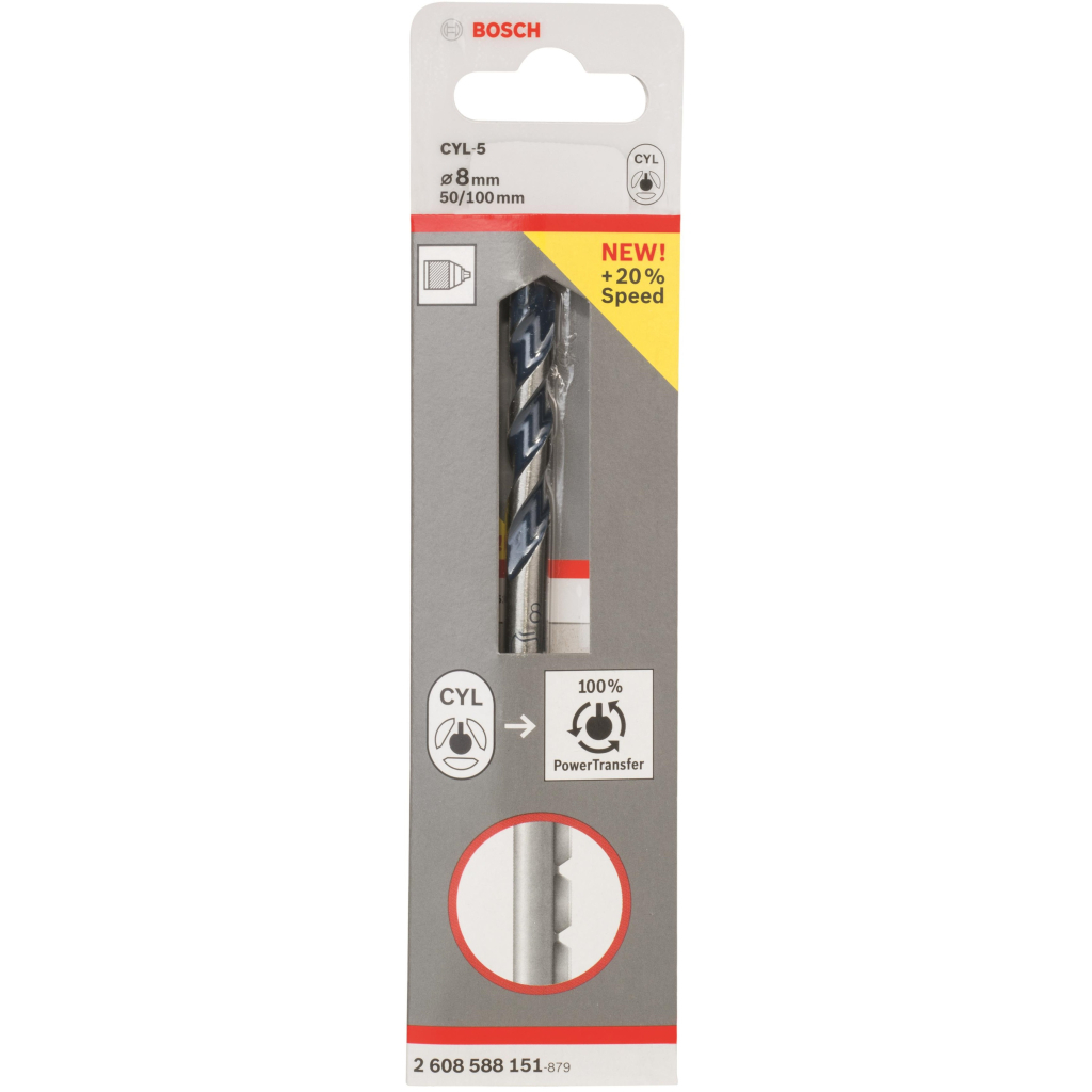 Свердло Bosch по бетону CYL-5, 8х50х100мм (2.608.588.151) - зображення 2
