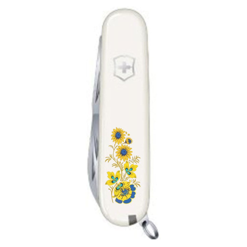Ніж Victorinox Spartan Ukraine White "Квіти" (1.3603.7_T1050u) - зображення 3