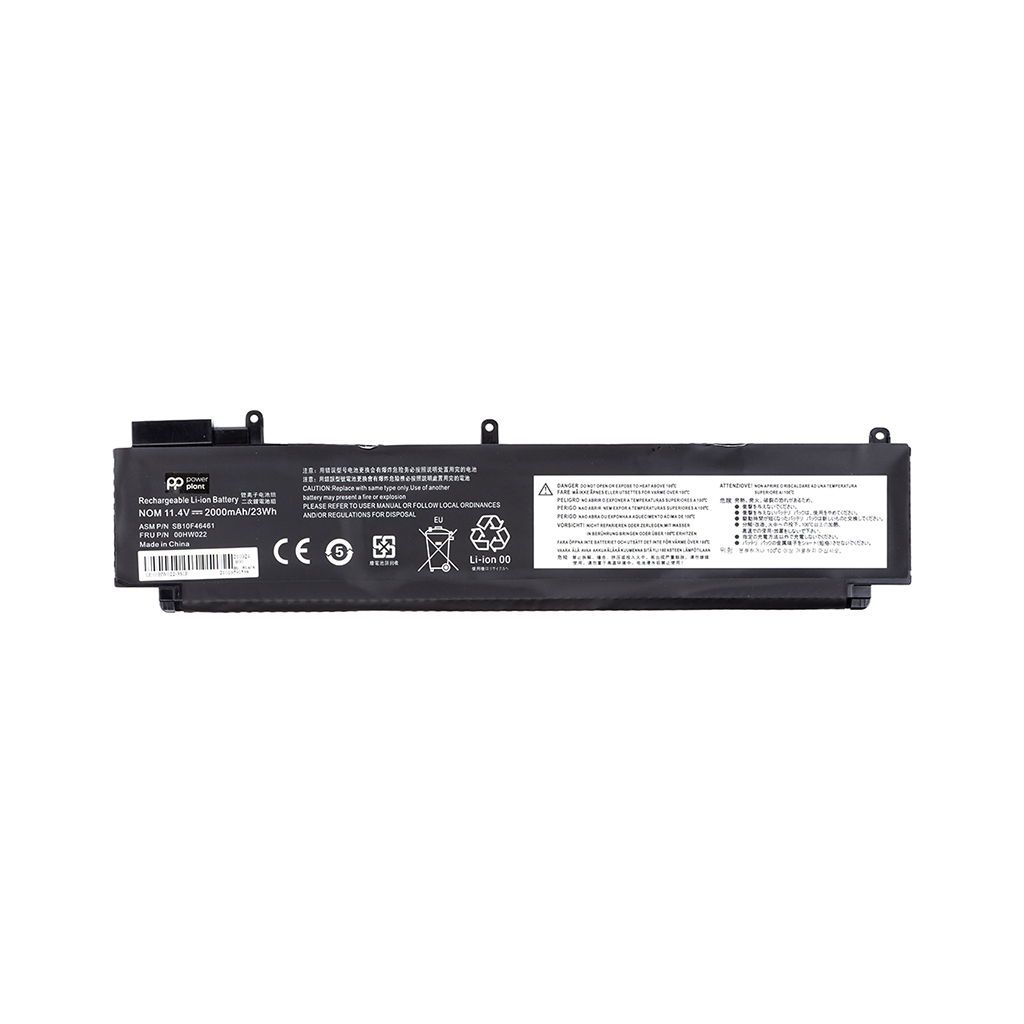 Акумулятор до ноутбука PowerPlant LENOVO Thinkpad T460s (00HW022) 11.4V 2000mAh (NB481118) - зображення 1