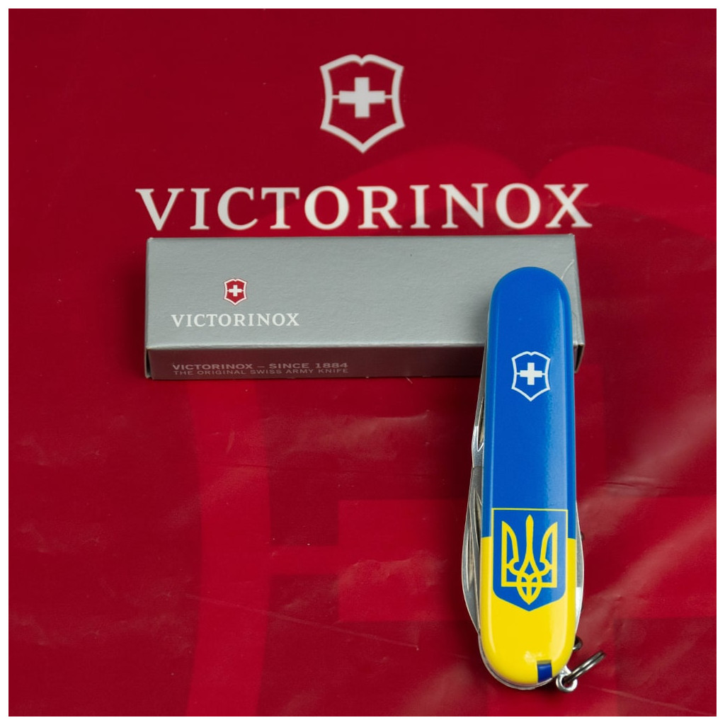 Ніж Victorinox Spartan Ukraine 91 мм Герб на прапорі вертикальний (1.3603.7_T3030p) - зображення 12
